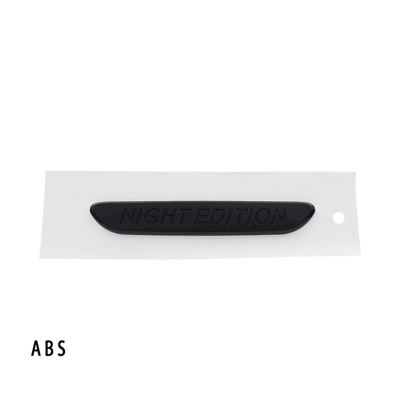 3D Auto Styling Premium ABS NIGHT EDITION für Kotflügel Heck Aufkleber Emblem Badge