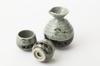 Ohori Soma Ware Matsunaga Kiln Sake Bottle and Sake Cup Set Sake Double-Round Double-Round (2 Cups)