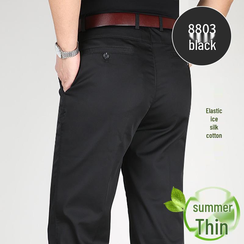 Perky Kangaroo 2023 Herren Eisseide Baumwolle Stretch Freizeit Hose für Mittelalte und Ältere