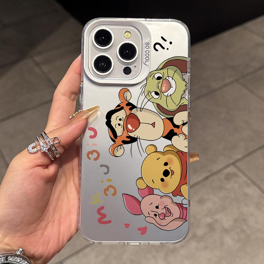 

Tiggers Pooh Bear Winnies Phone Case for Samsung Galaxy A56 A55 A54 A53 A52 A26 A17 A16 A12 A07 A06 4G 5G Silver Hard Cover Galaxy A15