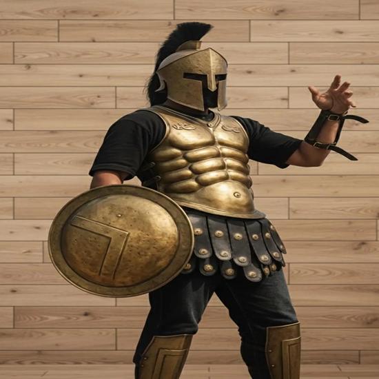Spartanische Rüstung Anzug König Leonidas 300 Film Kostüm Spartanische Muskeljacke Halloween Weihnachten Vatertag Bruder Ehemann Geschenk