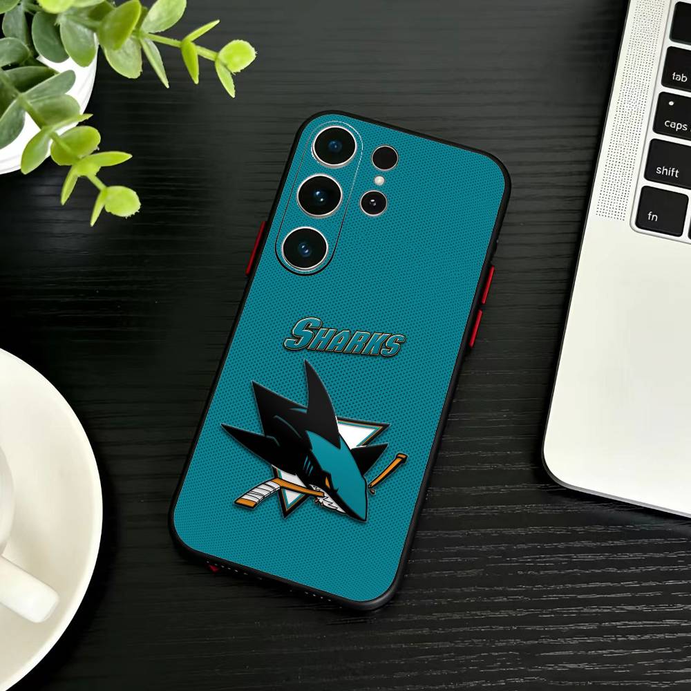 Macklin Celebrini San Jose Sharks Phone Case For Samsung S26,S25,S24,S23,S22,S21,S20,S30,Ultra,Plus,Fe,Note,5G Black Cover