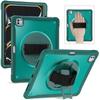 Kickstand Tablet Cases for iPad Pro 13 2024 Kids Friendly Pencil Holder Hand Strap Adjustable Shoulder Strap 360 Rotating Covers