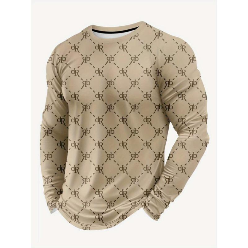 Mexican Men's Football Long Sleeve Jersey Aztec Round Neck Comfortable Sports Long Sleeve Top Mayan Civilization Print
