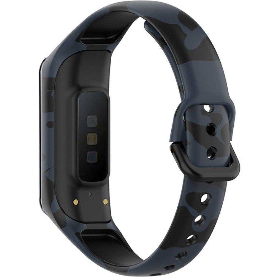 Silicone Strap for Samsung Galaxy Fit 2 SM-R220, Camouflage Gray