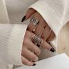 New Style Old Vintage Ring Butterfly Female Index Finger Ring Retro Geometric Opening