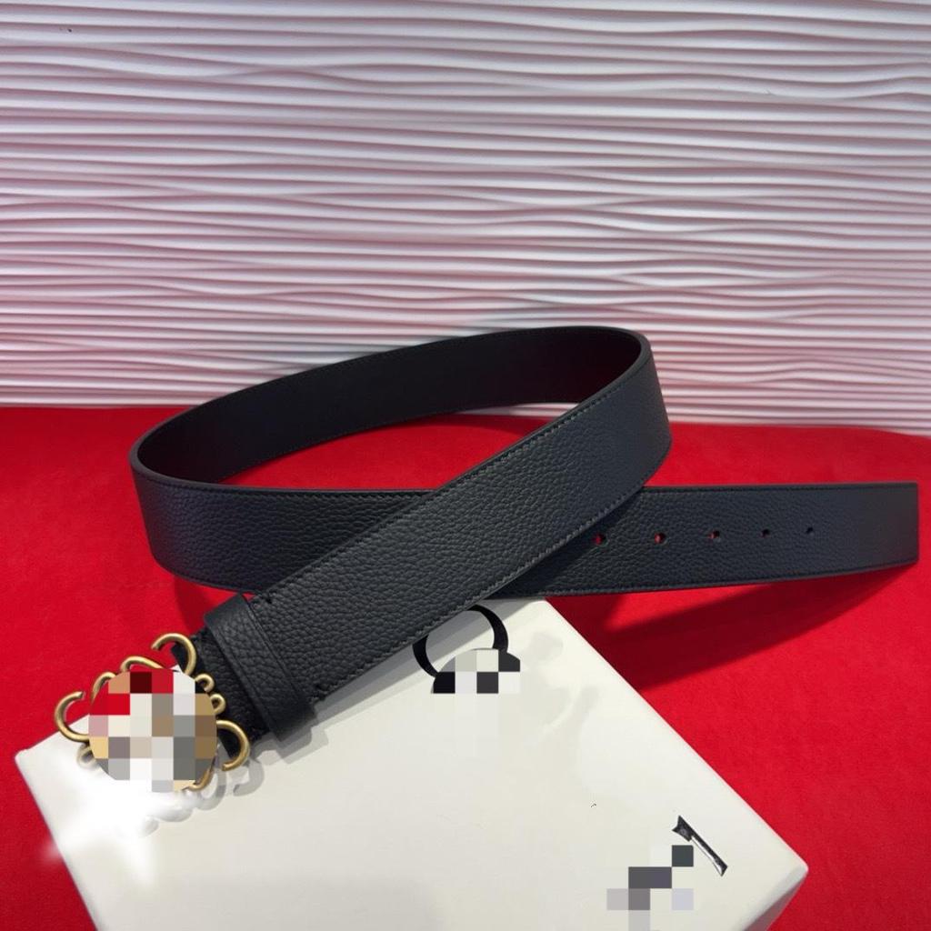 Luxury Cowhide Reversible 3.8cm Genuine Leather Belt for Versatile Business Casual Wear