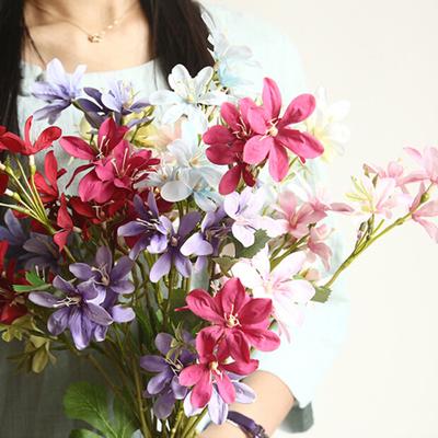 1Pc Artificial Flower Freesia Garden DIY Stage Party Home Wedding Craft Decor