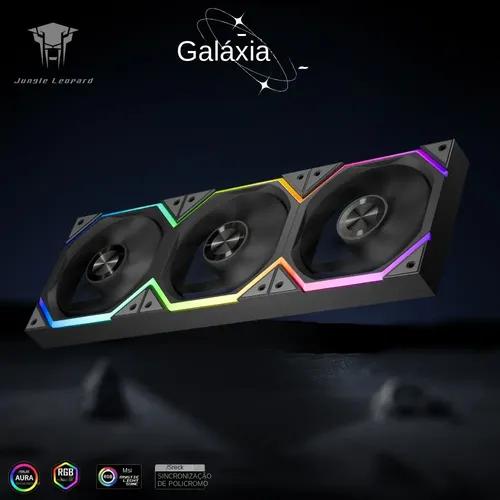 12cm ARGB Colorful Chassis Fan 1600 RPM High Speed Dual Ring Light Effect Cooling Fan