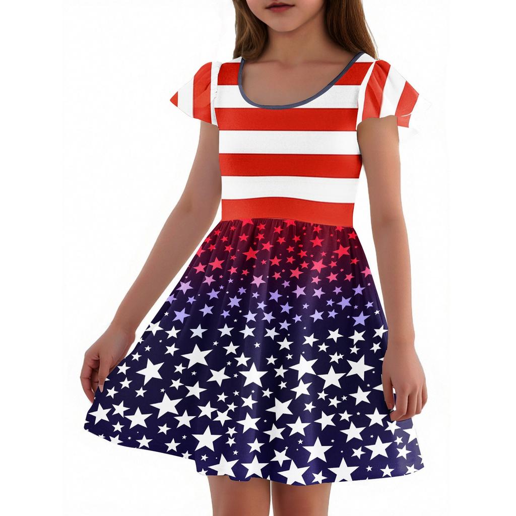 Girls Toddler SleeveDress Dresses Casual Party School Dresses Clothes For Girls