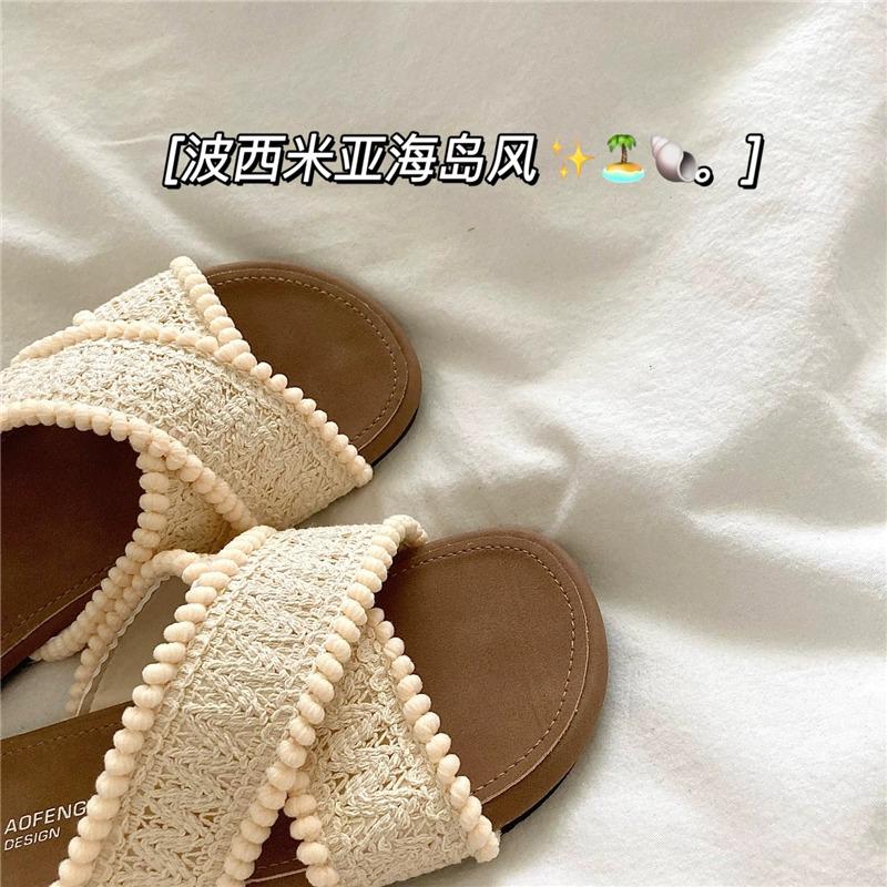Fashion Shoes Slippers Casual Summer Clogs Woman Slides Luxury Soft Beach  Shoes Women Ladies' Slippers Luxury Slides Shale Female Beach