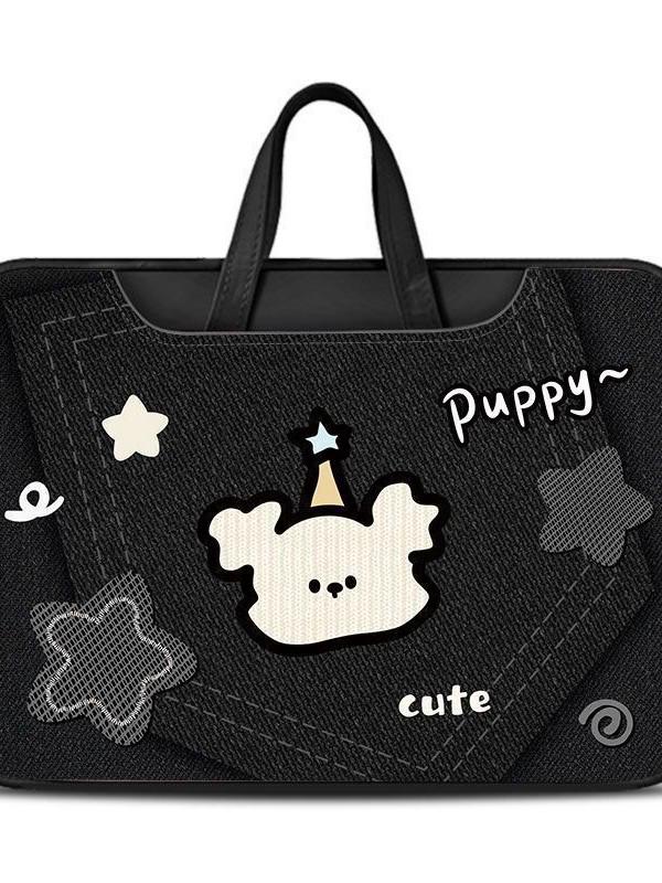 Adorable Cartoon Laptop Bag for Apple, Huawei, Xiaomi, Xiaoxin - Handheld & Shoulder Dual-Use