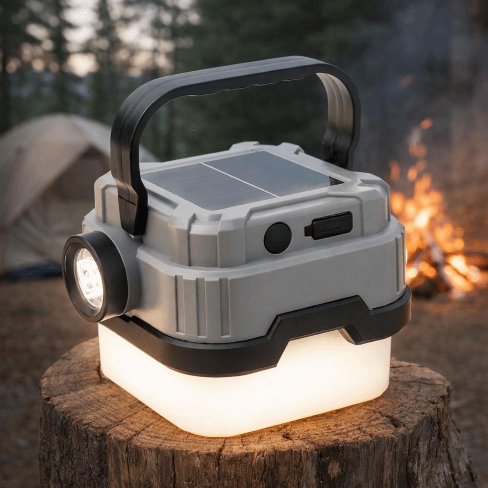 Waterproof Solar Camping Lamp Adjustable LED Outdoor Tent Lamp Emergency Light  Camping Use