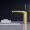 New Luxury Gold Basin Faucet Bathroom Single Lever Hot and Cold Sink Mixer Tap Faucet Solid Brass Basin Lavtory Faucet