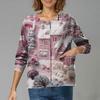 Women's Casual Long-Sleeved Single-Breasted Christmas-Themed Print  Cardigan