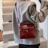 2025 New Retro Oily Small Square Bag High-end Niche Handbag Versatile Simple Shoulder Bag Oblique Span Bag