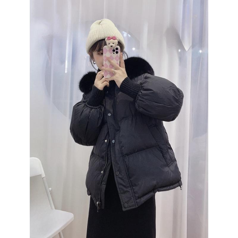 

Пальто большого размера из хлопка, пуховое пальто, зимнее пальто, короткое толстое хлопковое пальто 2023 года, новый стиль, корейское хлопковое пальто для женщин S