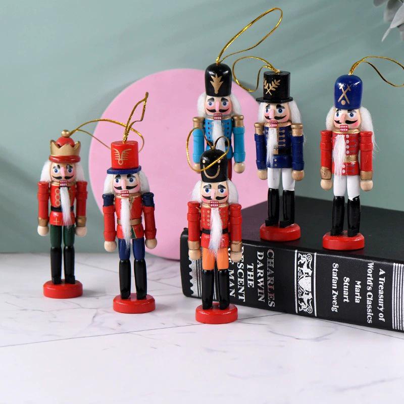13CM Drumming Nutcracker Soldier Christmas Ornament