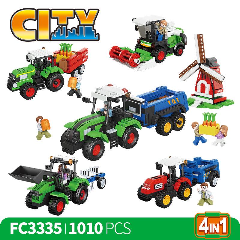 Farm Tractor Building Blocks - Children s Educational Toy