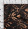 oneOone Cotton Flex Chocolate Brown Fabric Geometrical Water Color Craft Projects Decor Fabric Printed By The Yard 40 Inch
