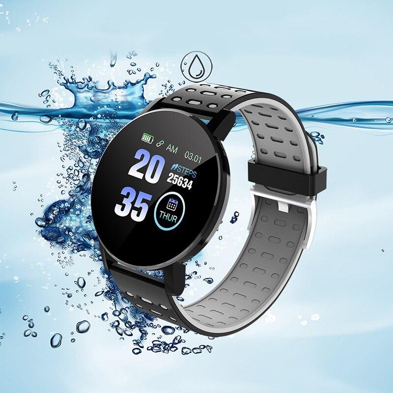 Children's Sports Smart Watch LED Digital Display IP67 Waterproof Kids Fitness Tracker with Heart Rate Blood Pressure Sleep Monitor for Boys Girls