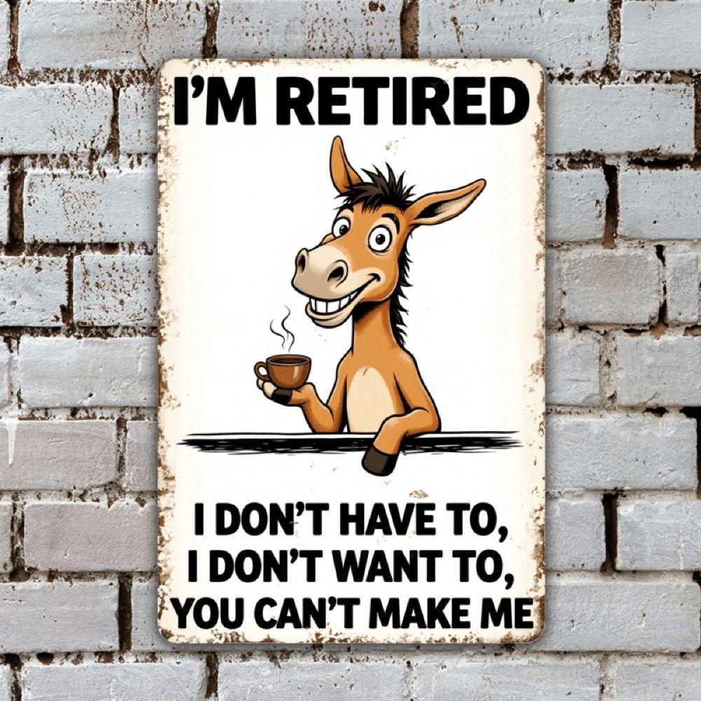 Vintage Metal Sign/Wall Decor for Kitchen, Coffee, Bar, Cafe, Interior