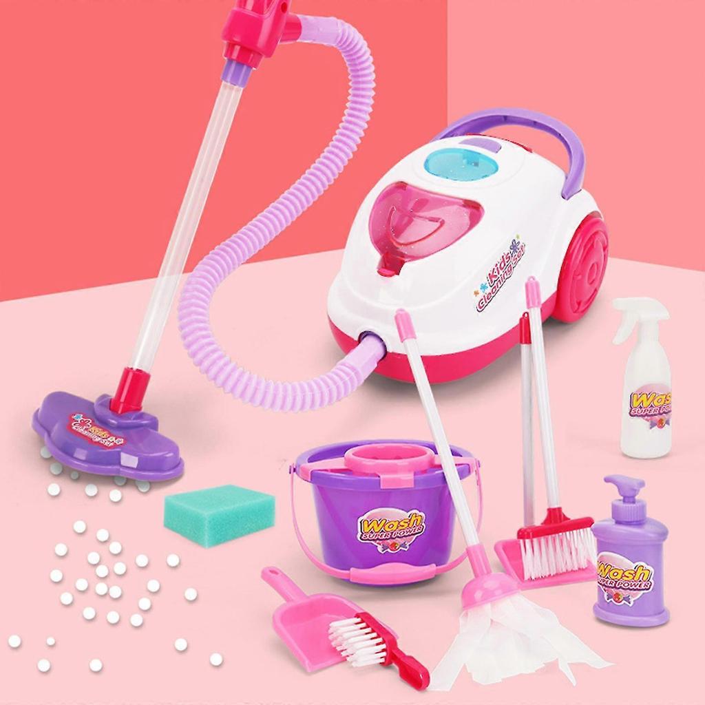 Set Gioco Aspirapolvere per Bambini, Strumento per la Pulizia per Bambini/Piccoli, Accessori Gioco di Ruolo Cucina, Paletta, Giocattoli per Neonati | Regali/Forniture Giocattolo per Bambine/Bambini/Piccoli
