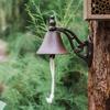WTEMPO 1PC Retro Rustic Style Metal Outdoor Courtyard Plank Wall Decoration Door Bell Welcome Home Door Bell