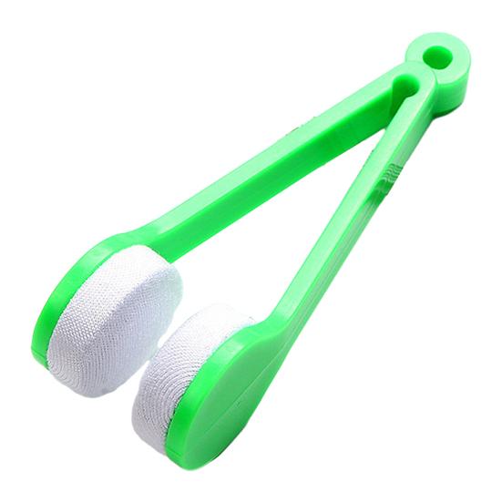 Cleaning Clip Portable Lens Cleaner Clip Reusable Microfiber Eyeglasses Wipe Removes Oil зелёный