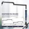 NEEWER Slim Microphone Arm Desk Mount with Damping, 360° Rotation, Articulating Boom Arm with Height Adjustable Pole and Cable Management Channel
