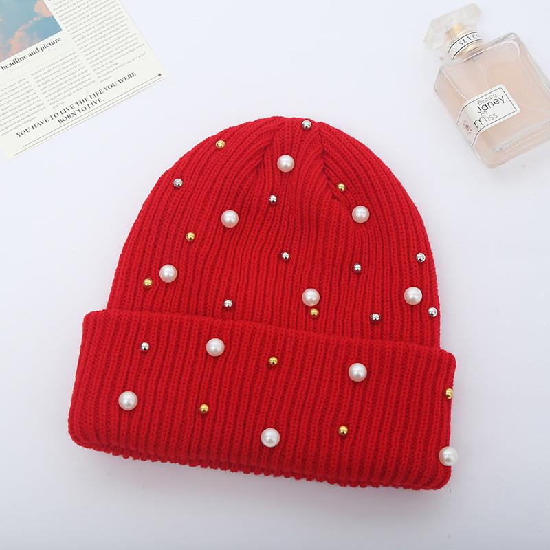 Knit Hat For Women Winter Pure Acrylic No Brim Beanie With Warmth And Sun Protection