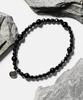 Jbans Classic H All Black Cut Mix Onyx Bracelet (C2601Ac1387_Bk)