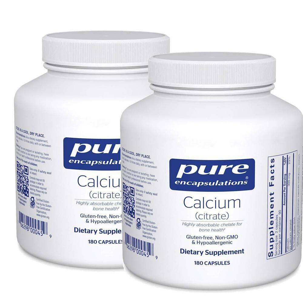 Pure Encapsulations Calcium Citrate Capsules 2 pcs 180 Tablets