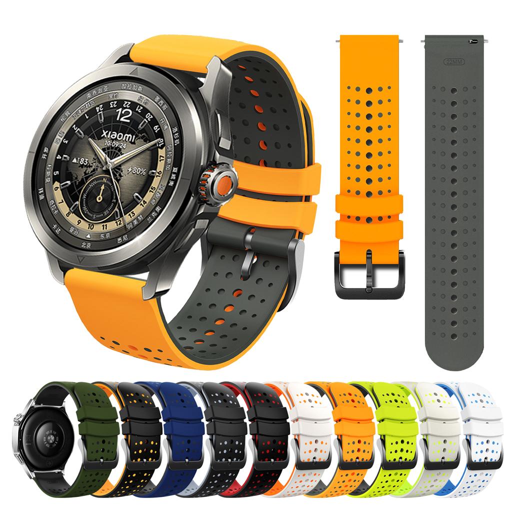 22mm Replacement Silicone Strap For Xiaomi Watch color 2 Bracelet For Mi Watch 2 Pro/S4 Sport S3 S2 S1 Pro/Active Rubber Correa