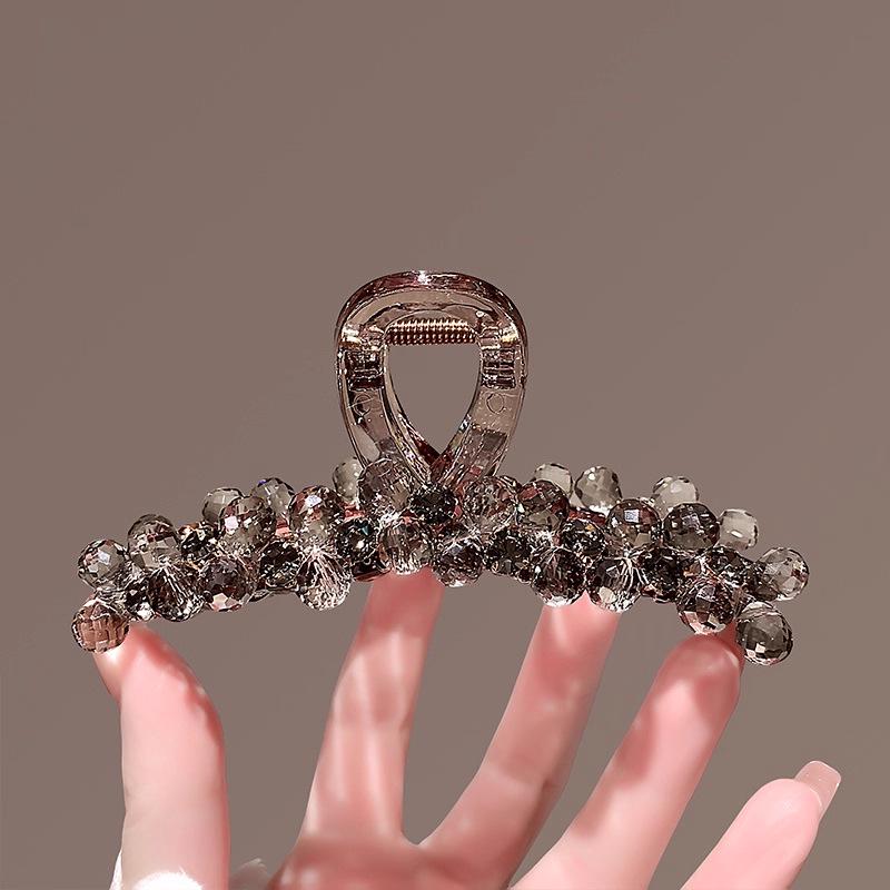 Шикарный кристальный зажим-краб 2025: Роскошная заколка для женской высокой прически