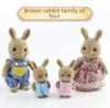 Senbel Mini Rabbit Doll Clothes Accessories for Children's Play House Set