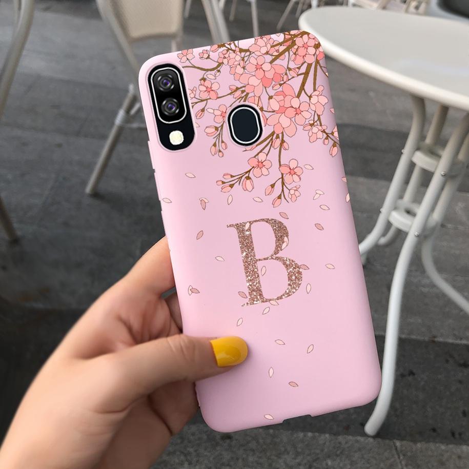 For Samsung Galaxy A40 2019 Case A405 SM-A405F Phone Cover Fashion Letters Shockproof Bumper For Samsung A41 SM-A415F A 40 Coque