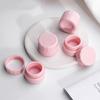 5Pcs 3/5G Empty Plastic Nail Art Cosmetic Round Containers Jar Small Sample Cream Pot Nail Gel Powder Box