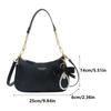 Yogodlns Faionable Casual Crossbody Bag Women's Oulder Bag Trendy Design Underarm Bag Soft PU Leather Color Handbags Purses