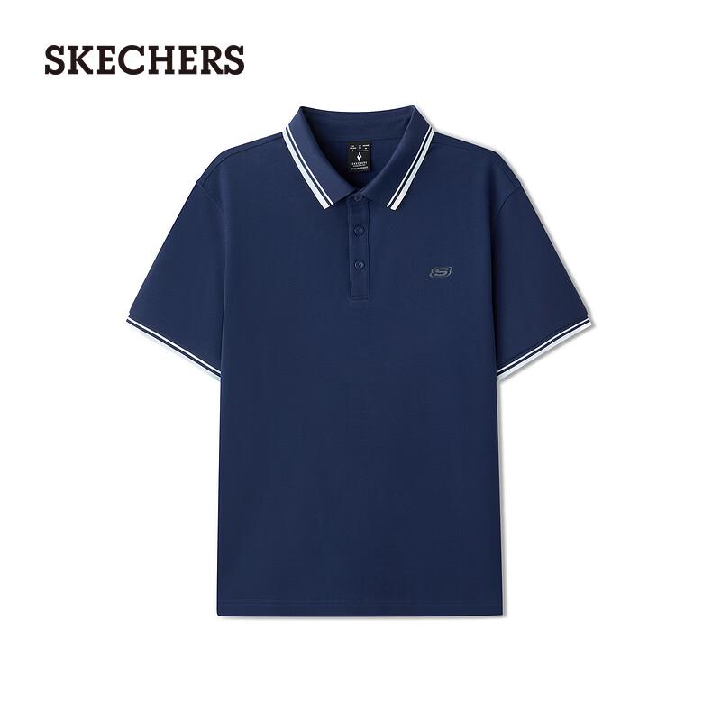 Skechers Men's Knit Short Sleeve Polo Shirt L126M009