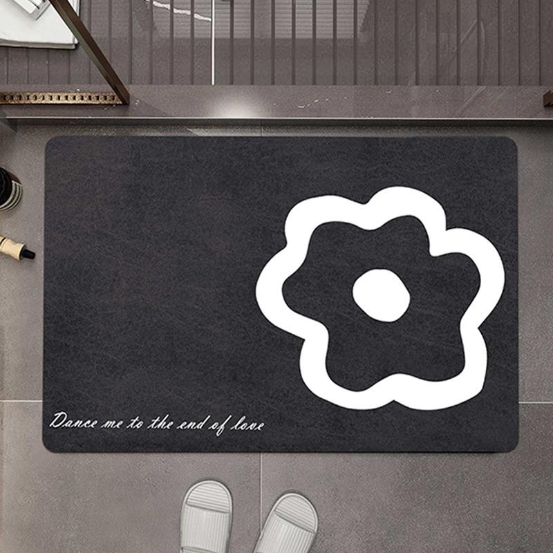 Diatom Mud Mat Cushioned Bathroom Bathroom Door Moisture-wicking Non-slip Mat Home Entry Mat Toilet Pedal Mat Durable