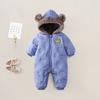 Newborn Men's and Women's Padded and Thickened Warm Hooded Bodysuits - Comfortable and Cute Style Fashion Trend