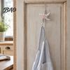 Sturdy Coat Hooks Wooden Wall Hook, Mediterranean Style Decorative Hanger Durable for Home Decor Keys Umbrellas Scarves Small Object Hook