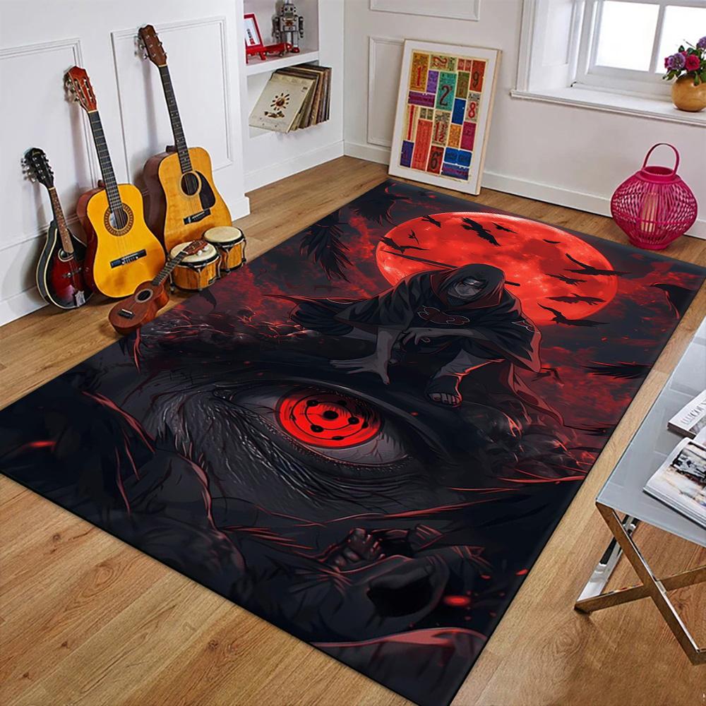 3D N-Naruto Japan Anime Uchiha I-Itachi Carpet Rug for Art Living Room Art Decor Sofa Home Kids Game Area Rug Non-slip Floor Mat