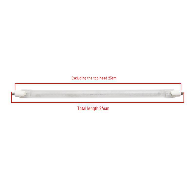 Frosted Halogen Heating Element Tube - 400W Electric Heater Accessory for Fire Pits