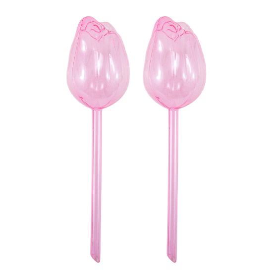 Tulip Plant Watering Globes Planter Insert Self Watering Bulbs Clear Tulip Automatic Watering Spikes for Indoor Outdoor Plants