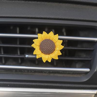 Car Outlet Vent Perfume Clips Vehicle Air Freshener Conditioning Sunflower Car Interior Vent Decoration Accessories