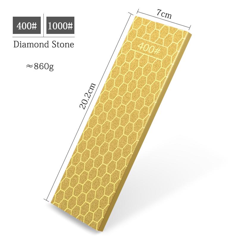 Sharpening Stone Holder Set Diamond Grit 240-1000# Two-sided Grindstone Whetstone Base Fix Bracket Non-slip Sharpener Dock Steel