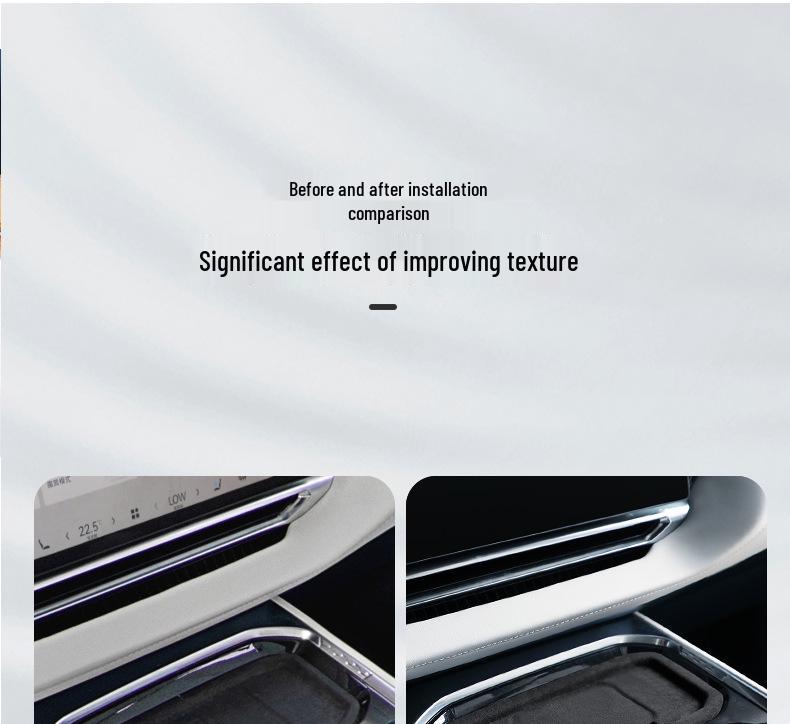 Zeekr 009 Alcantara Suede Wireless Charging Cover - Car Decoration & Protection Accessories