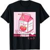 90s Japanese Otaku Gifts Anime Shirt Aesthetic Stylish Milk T-Shirt